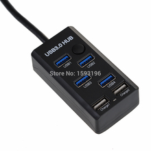 High Speed USB 3 0 Hub 6 Port Charging Charger Ports with On Off Switch for