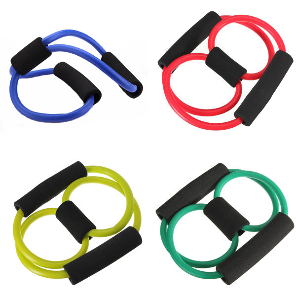Resistance Exercise Elastic Band Tube Weight Control Fitness Equipment For Yoga Free shipping