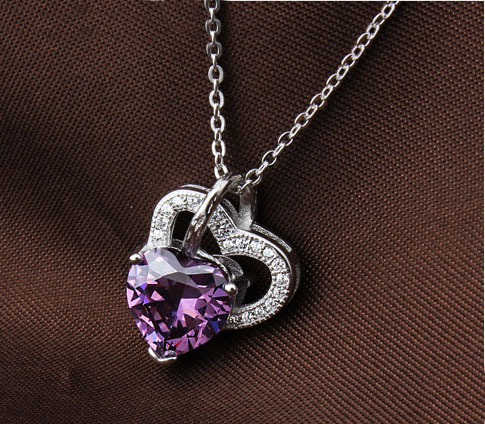 S925 Sterling Silver Necklaces Cupid Love With Drilling Micro 2015 Valentines Gift S925 Silver Fashion Chain