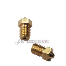 3d printer accessories 0.8*1.75mm copper nozzle consumables nozzle for upgraded DIY e3d v6