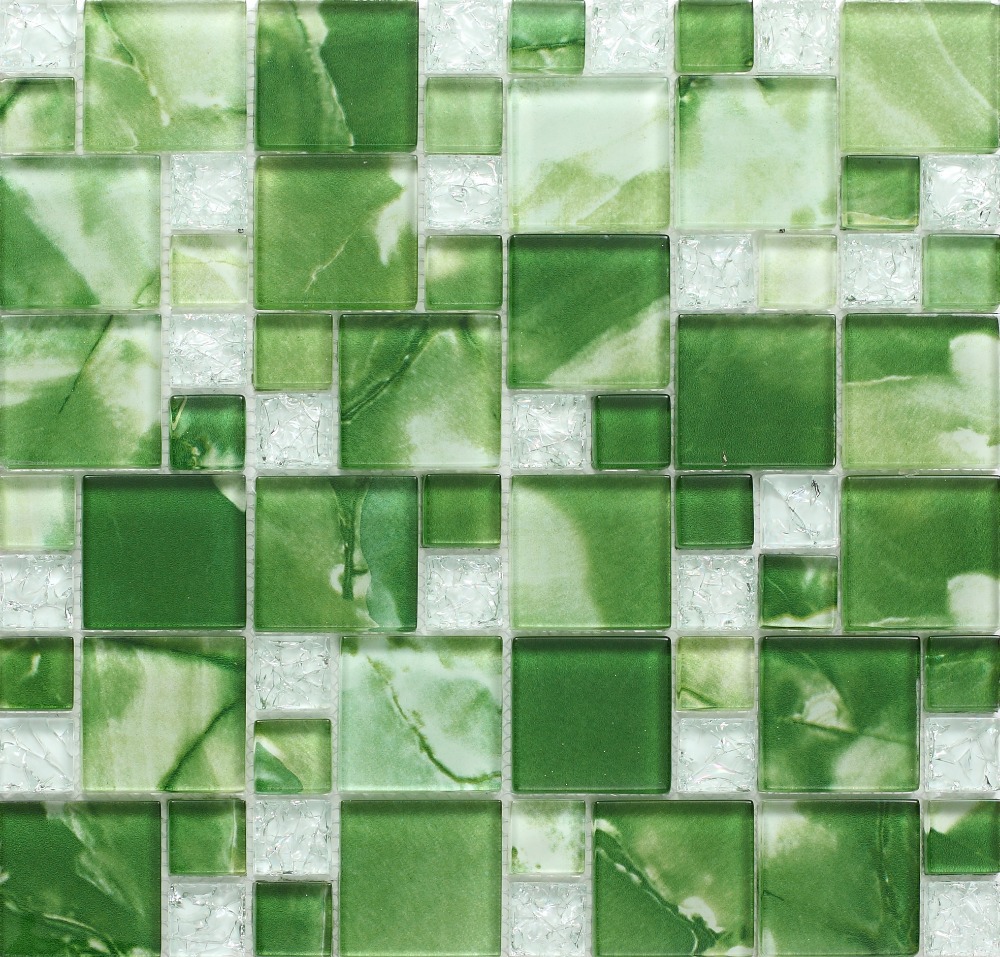 Decoratie badkamer muur: wood mosaic wall tiles backsplash ...