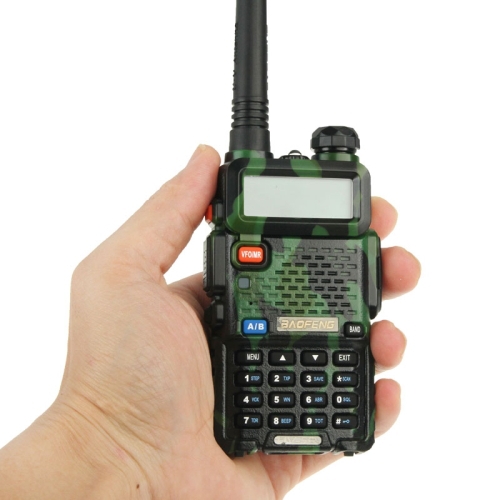 Camouflage Pattern BAOFENG UV 5R Professional Dual Band Transceiver FM Two Way Radio Walkie Talkie Transmitter