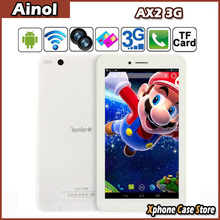 Original Ainol AX2 7.0 inch 3G Phone Call Android 4.2 Tablet PC 512MB/8GB MTK8382 Qual Core 1.2GHz GPS WIFI Bluetooth Dual SIM