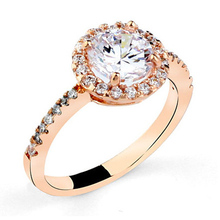 Jewelry Micro Pave Series Super Flash zirconium one karat diamond wedding ring 311 413