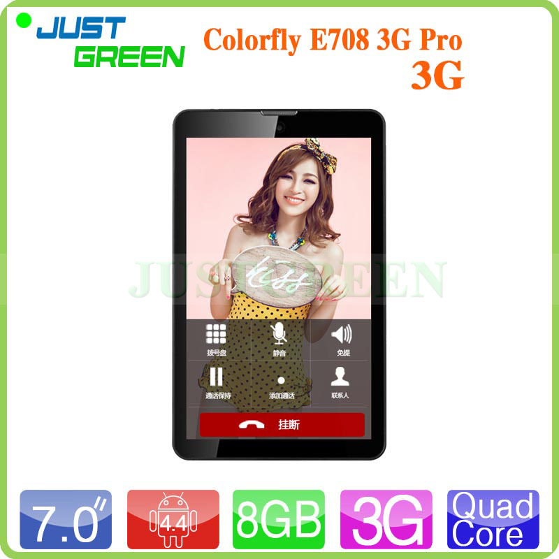 Original Colorfly E708 3G Pro Phone Call Tablet PC 7 inch IPS MTK8382 Quad Core1GB 8GB