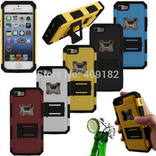 New Cool Hybrid Beer Bottle Opener Mobile Phone case Hard Defender 3 Layer 4 Parts Stand Case Cover For Apple iPhone 5/5S