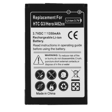 Rechargable Standard 1350mAh Mobile Phone Battery for HTC Hero G3
