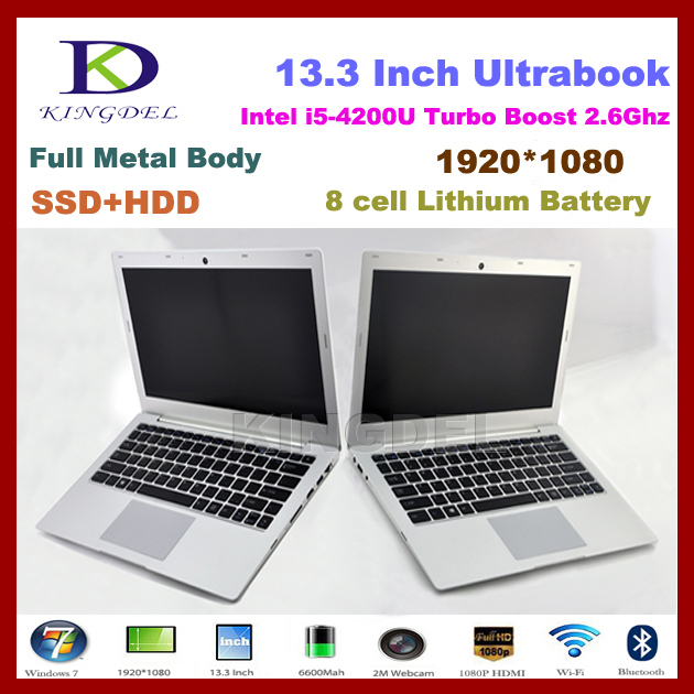 13 3 Laptop Computer Notebook Intel i5 4200U CPU with 8GB RAM 64GB SSD 1TB HDD