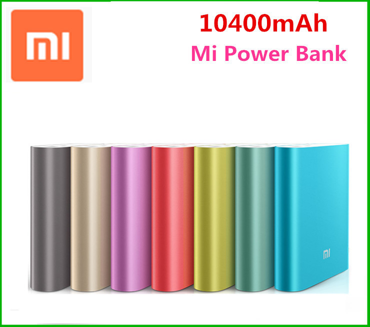 High quality lithium ion batteries Xiaomi 10400mAh Mi power bank for Red Mi Mi3 M3 Phones