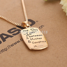 High quality simple The Love between A Mother Daughter is the mother daughter necklace free shipping