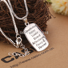 High quality simple The Love between A Mother Daughter is the mother daughter necklace free shipping