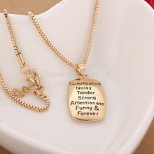 High quality simple The Love between A Mother Daughter is the mother daughter necklace free shipping