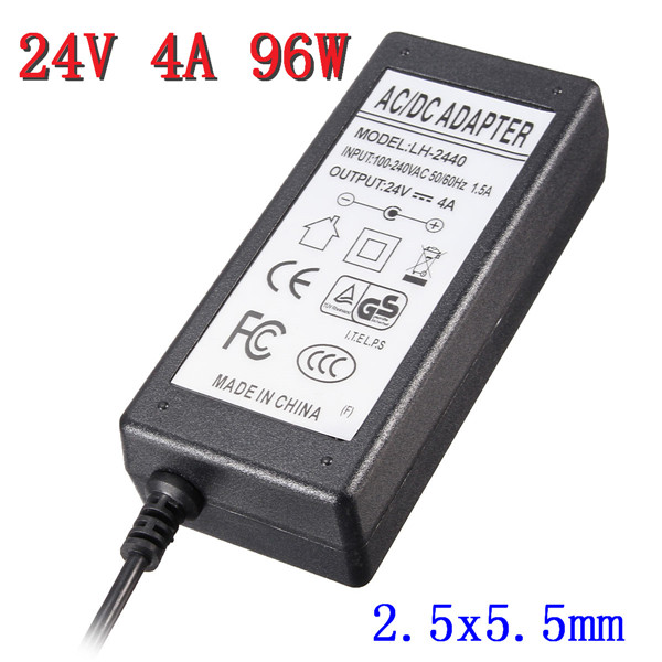 New Arrival AC Universal 100V 240V for DC 24V 4A 96W Power Supply Charger Converter Adapter