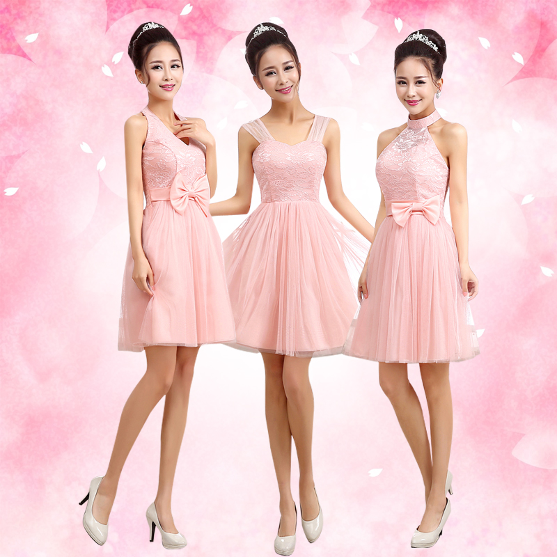 Pink-Bridesmaid-Dress-Cheap-Under-30-Tulle-Sparkly-Bridesmaid-Dresses ...
