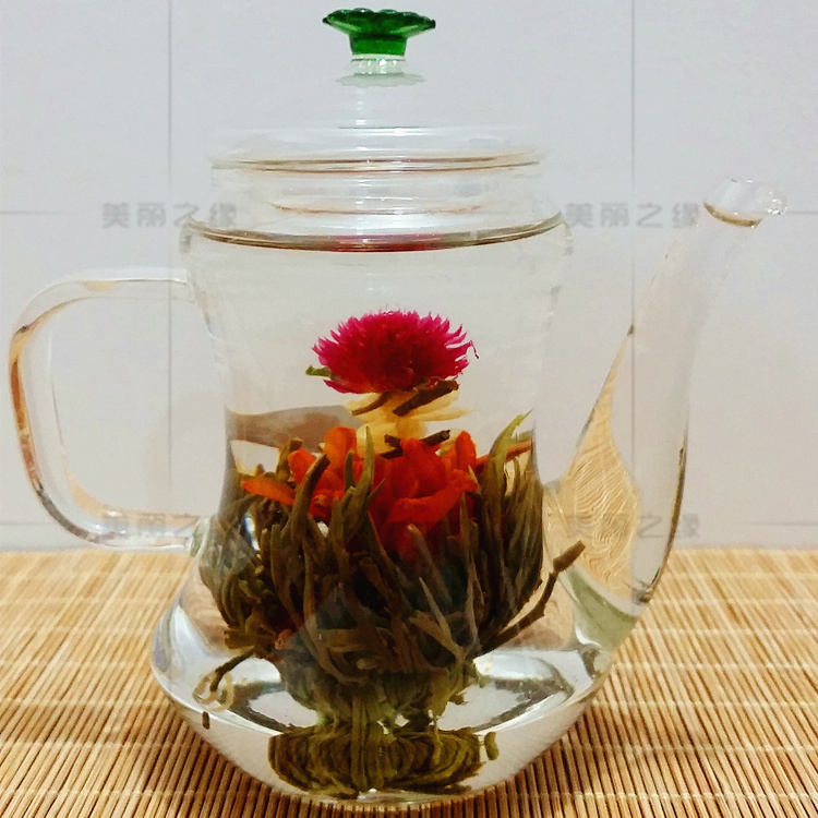 300ML Glass Teapot Blooming Tea Chinese Heat Resistant Glass Teapot Set Craft Teapot 300g With 1piece