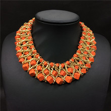 HandWoven Turquoise Collar Necklace For Women Fashion Jewelry Choker Statement Necklace 2015 New Design