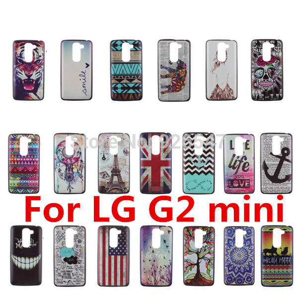 Brand Ultra Thin Owl Cartoon Pattern Matte Hard Plastic Back Case for LG G2 Mini D410