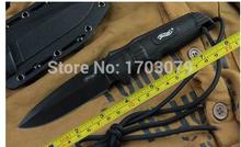 Free shipping  Walther ABS Handle 4.5MM Blade Survival Bowie  hunting knife