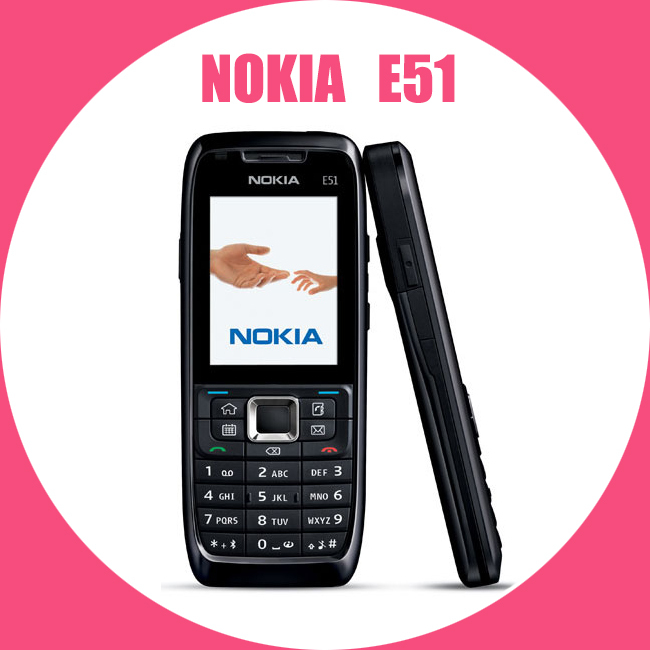 Original Nokia E51 Mobile Phones WIFI Bluetooth JAVA Unlock Cell Phone Free Shipping