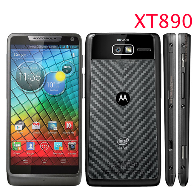 XT890 Original phone Motorola XT890 cell phone Android 4 0 4 3 Touch 8GB ROM 8MP