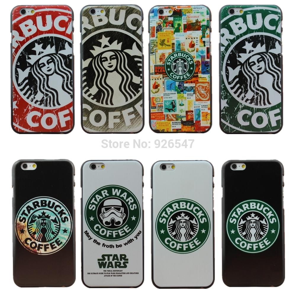 2015 New arrive Fashion Starbucks Star Wars Coffee Design Phone Case Cover for Apple iPhone 6
