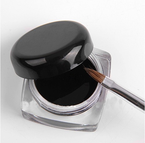3Pcs Lot Hot Sale Black Waterproof Eye Liner Eyeliner Gel Makeup Cosmetic Brush Makeup Set