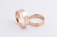 Famous Brand Women Men s 316L Stainless Steel Love Screw Ring Fashion Carter Rings 18k Gold