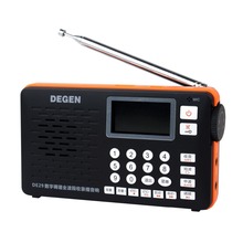 Degen DE29 FM Radio Digital Tuning Full Band Card Receiver Campus Radio Broadcasting Support U Disk TF Direct Playback Y4217A