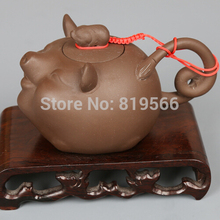 sale Handmade Yixing purple Clay Zisha sand Teapot 200ml Chinese Classical Pig Caved Kung fu Tea