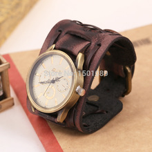 European and American export trade jewelry vintage leather bracelet watch men watch wholesale personalized leather bracelet