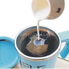 Good Promotion 3 colors Creating Stainless Steel Electric Lazy Self Stirring Mug Automatic Mixing Tea Coffee Cup Office Home