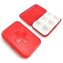 6-Slot Medicine Medical Pill Drug Case Jewelry Box Home Camping Equipment