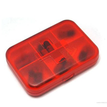 6 Slot Medicine Medical Pill Drug Case Jewelry Box Home Camping Equipment