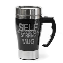 Hot Selling 6 colors Stainless Steel Lazy Self Stirring Mug Auto Mixing Tea Milk Coffee Cup