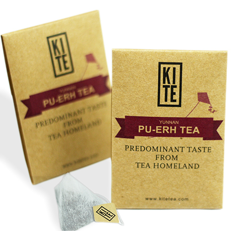 Royal Puer Tea Whole Leaves Puer Tea In Pyramid Tea Bag 50 pieces by KITE
