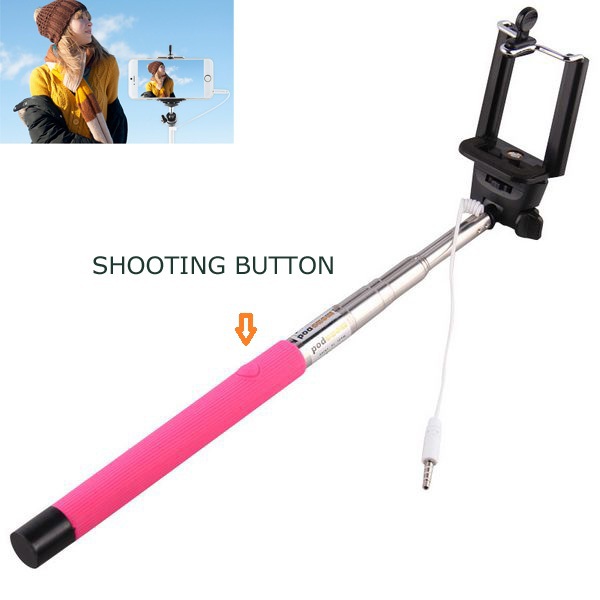 Extendable Selfie Holder Handheld Monopod Stick Telescopic Cell Phone Shooting button selfie stick for Phones Digital
