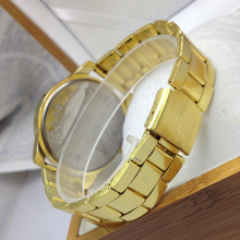 Top Brand Unisex Quartz Sports Fashion Casual Gold Steel Watches For Men Women Luxury Style Relogio