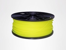 Yellow color 3d printer filaments ABS 1.75mm/3mm 1kg plastic Rubber Consumables Material