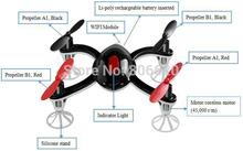 Super Mini WIFI QUADCOPTER with smartphone remote control Li poly rechargeable battery built in Drop Shipping