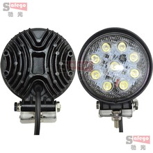 2pcs 4 27W LED Work Light Spot Flood Lamp Round Shape 12V LED Work Lights For