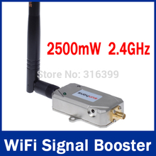 2 4GHz 2 5W 33DBi 2500mW Wifi Booster 802 11N b g Wireless Signal Boosters Amplifier