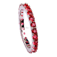 2015 New Wedding Jewelry Round Cut Ruby Spinel 925 Silver Ring For Women Size 6 7 8 9 10 11 12 13 Romantic Love Style Wholesale
