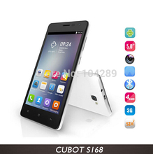 Cubot S168 smart phone 5 Inch IPS 1.3Ghz Android 4.4 Cell phone MTK6582 Quad Core 3G Phone 1GB RAM 8GB ROM GPS WiFi OTG