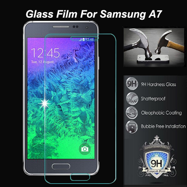 0 26mm tempered screen protector For Samsung Galaxy A7 A700 A700F A7000 A7008 A7009 mobile phone