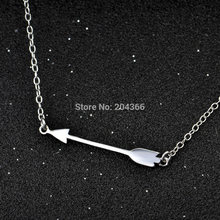 GNX0588 The Arrow of Cupid Necklace Fashion Jewelry 925 Sterling Silver Pendant Necklace For Women Accessories