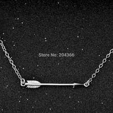 GNX0588 The Arrow of Cupid Necklace Fashion Jewelry 925 Sterling Silver Pendant Necklace For Women Accessories