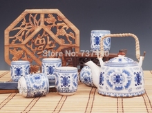 New 2015 Drinkware 7pcs set tea tools one teapot 1000ml six tea cup 220ml ceramics cup