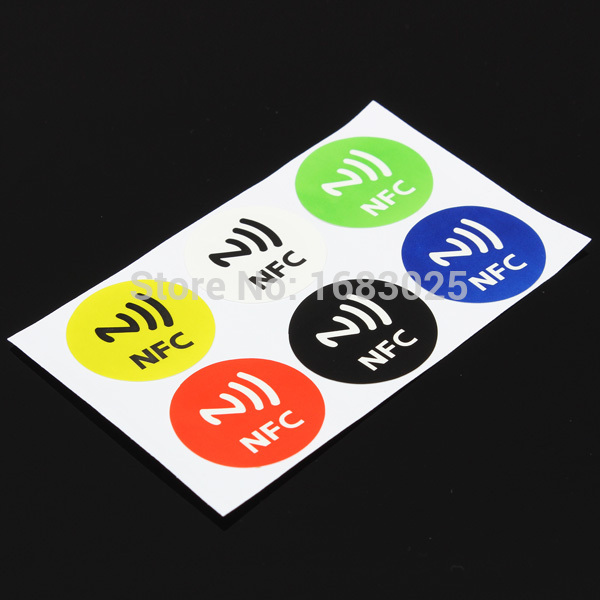 Hot Sale 6x Waterproof NFC Smart Tags Sticker Chip Rfid Adhesive Label for MX3 for SamsungS4
