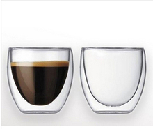 bodum 250ml free shipping 3pcs lot wholesale Europe Style Double Wall Glass Coffee Cup Mug Tea