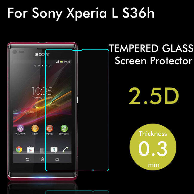High Quality 0 3MM 2 5D Explosion proof Tempered Glass Screen Protector Film For Sony Xperia